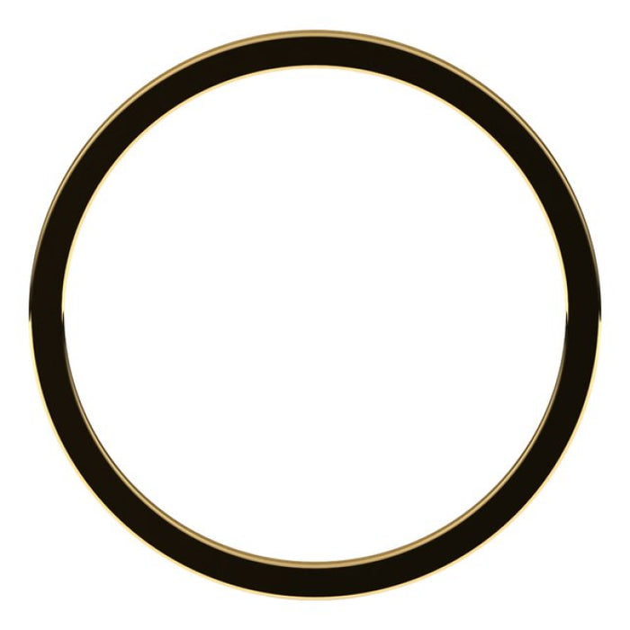 10K Yellow Gold 1 mm Flat Band Size 7