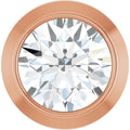 14K Rose Gold 1/10 CT Lab-Grown Diamond Slide Pendant