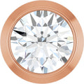 14K Rose Gold 1/6 CT Lab-Grown Diamond Slide Pendant