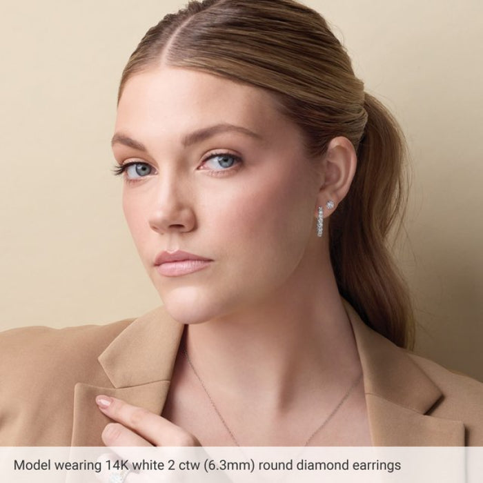 14K Rose Gold Natural Peridot Earring