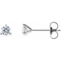 14K White Gold 1/4 CT Lab-Grown Diamond Stud Earring