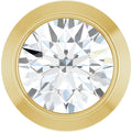 14K Yellow Gold 1/10 CT Lab-Grown Diamond Slide Pendant