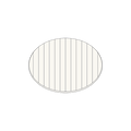 Abdeckglas OVAL von GRAU B2C, graues ovales Glas mit feiner Linienstruktur für moderne Lichtdesign-Anwendungen.