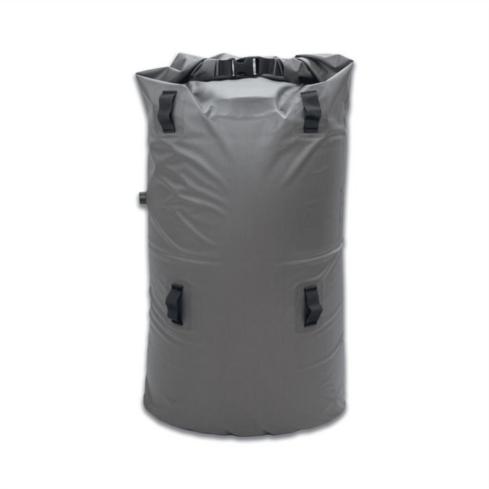 75L Dry Bag closed with lashing points