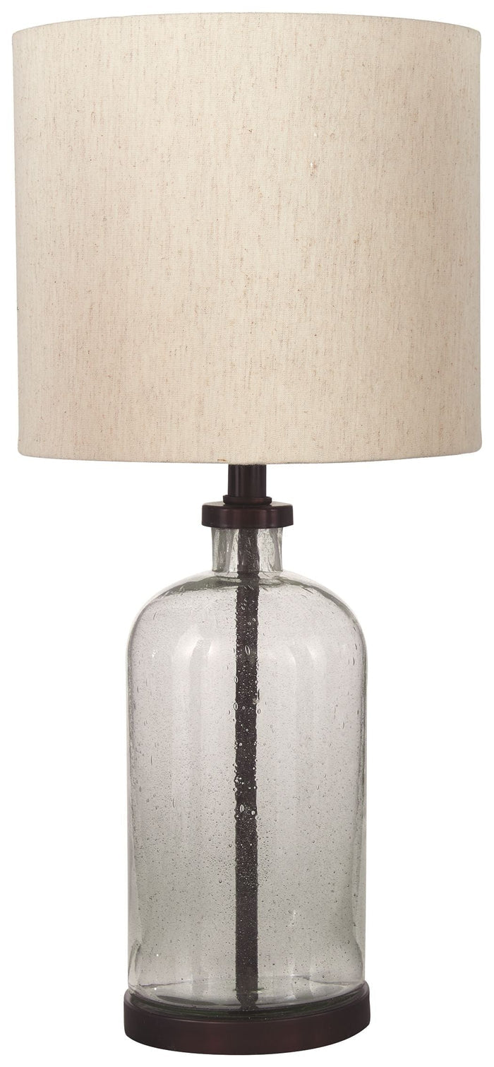 Bandile Clear / Bronze Finish Glass Table Lamp