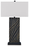 Bartlen Black / Gold Finish Poly Table Lamp