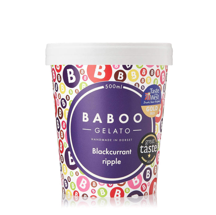 Blackcurrant ripple gelato – 500ml