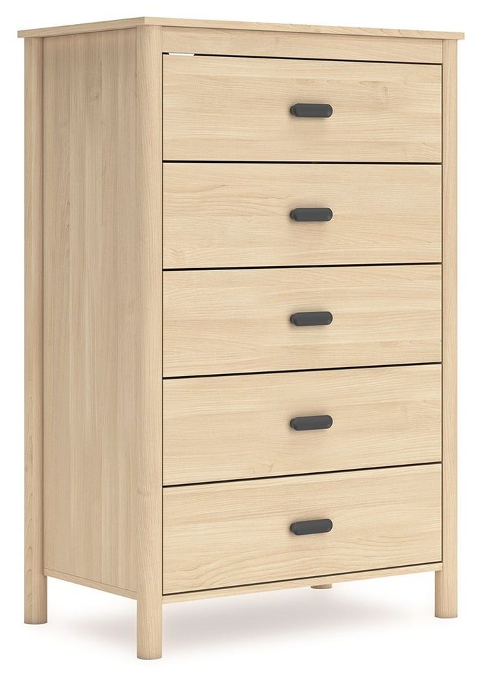 Cabinella Tan Five Drawer Chest