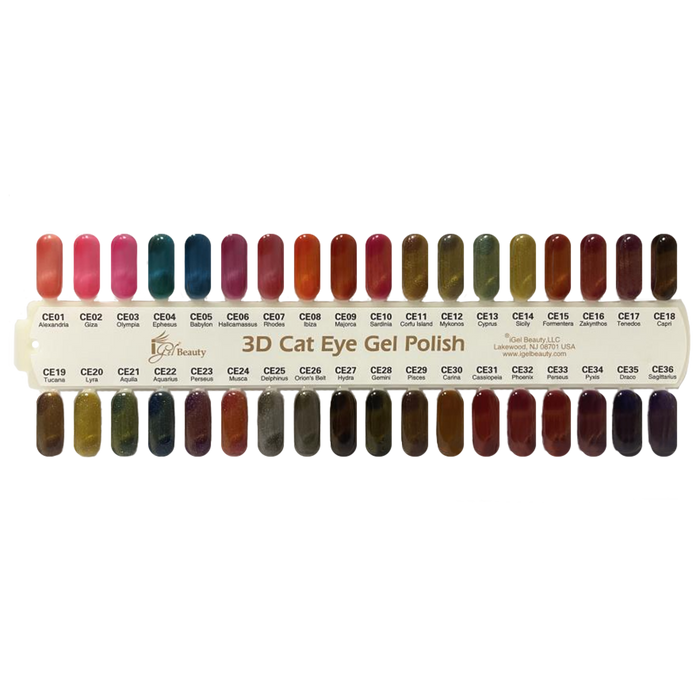 Cat Eye Color Chart
