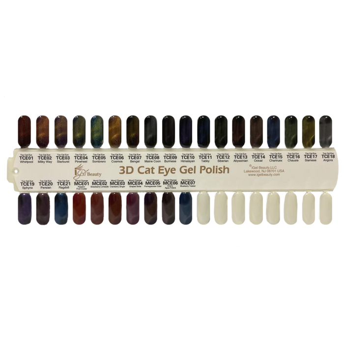 Cat Eye Color Chart