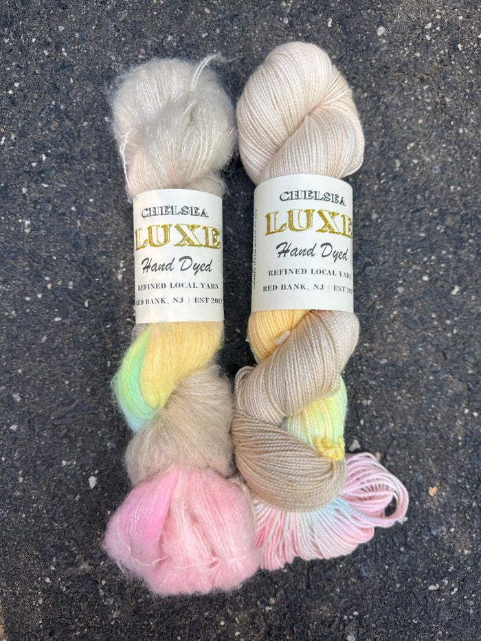 Chelsea Luxe 80/10/10 Knitting Friends are the Best Friends &  Mermaid Cloud Glitter Suri
