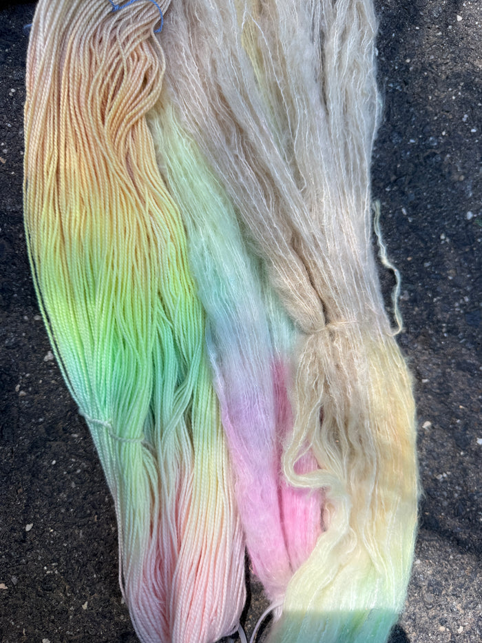 Chelsea Luxe 80/10/10 Knitting Friends are the Best Friends &  Mermaid Cloud Glitter Suri