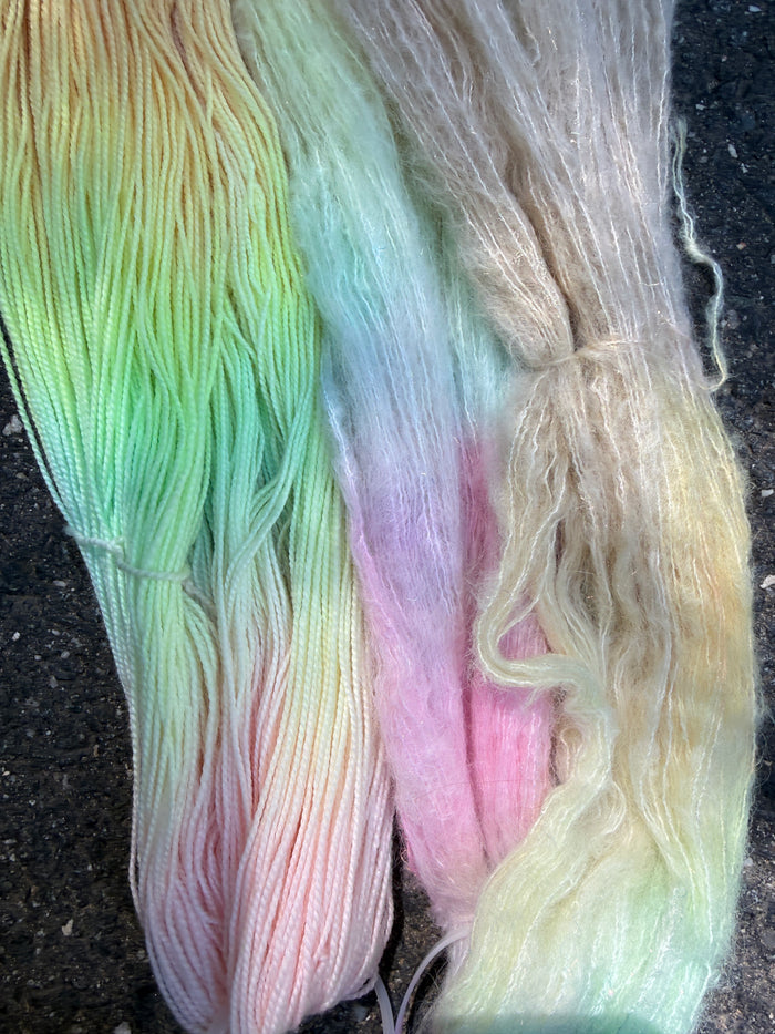 Chelsea Luxe 80/10/10 Knitting Friends are the Best Friends &  Mermaid Cloud Glitter Suri
