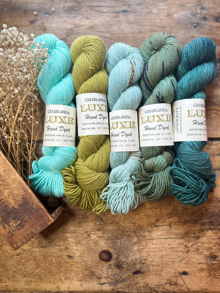 Chelsea Luxe Baby Alpaca Worsted Greens