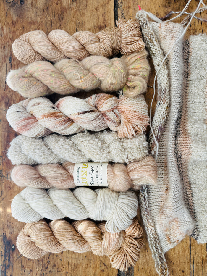 Chelsea Luxe Cozy Stripes Sweater Kit Sunken Treasure Colorway