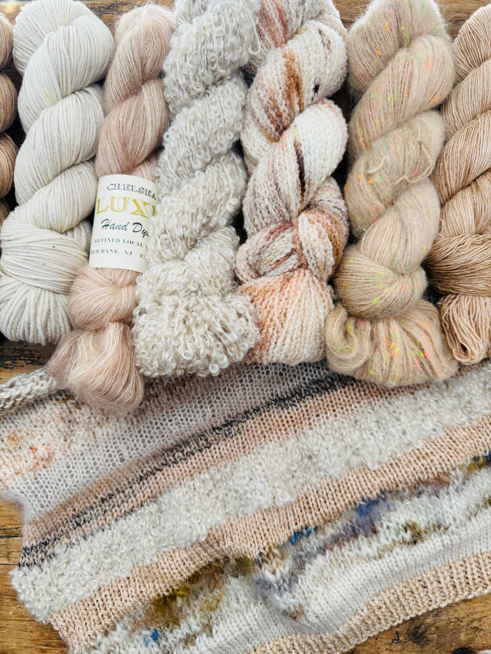 Chelsea Luxe Cozy Stripes Sweater Kit Sunken Treasure Colorway