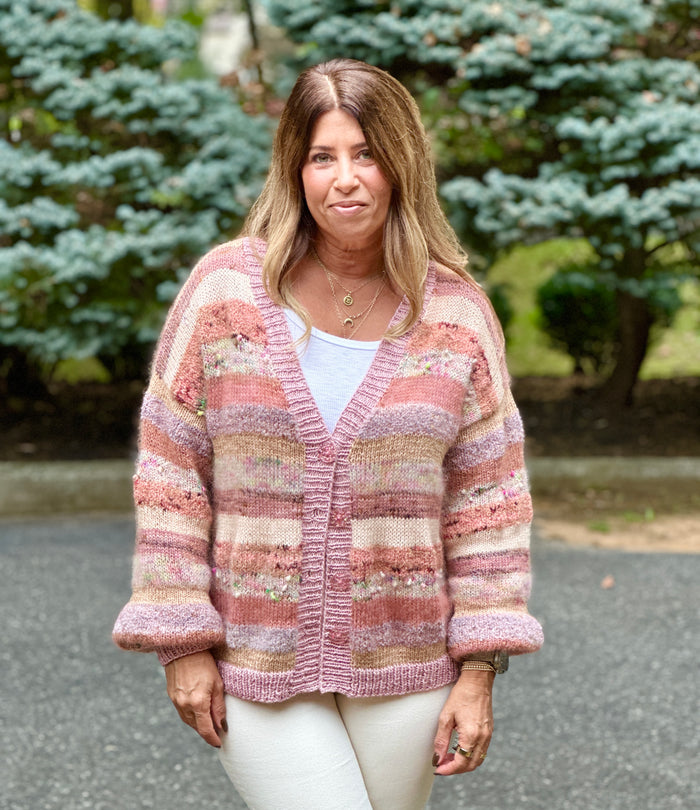 Chelsea Luxe Cozy Stripes Sweater Kit Sunken Treasure Colorway