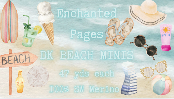 Chelsea Luxe DK Enchanted Pages Mini Sets 10 skeins DK Beach Read