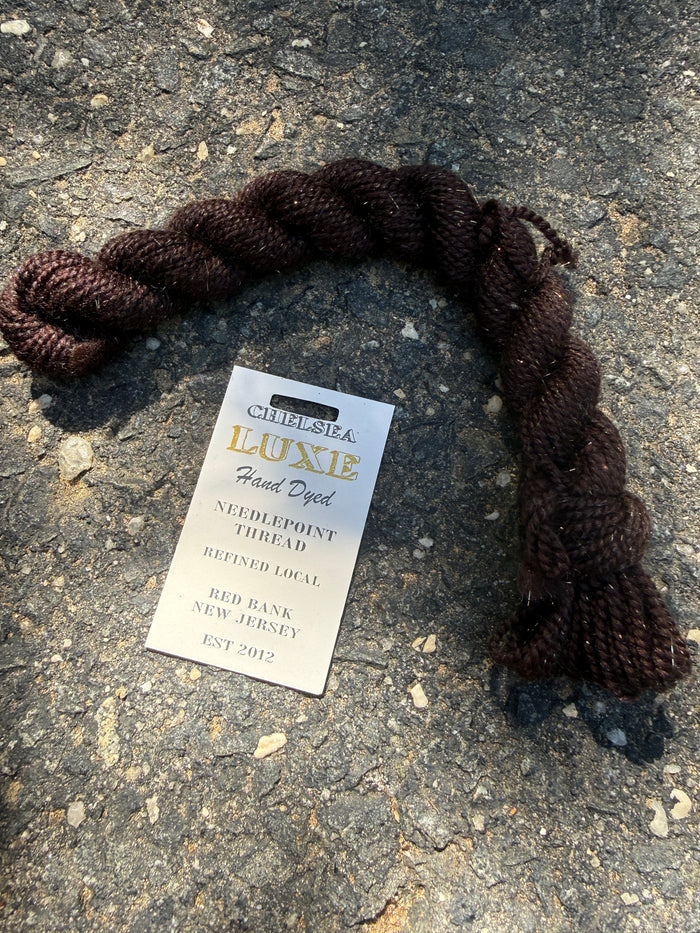 Chelsea Luxe Glitter Needlepoint Thread Cocoa