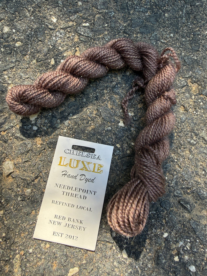 Chelsea Luxe Glitter Needlepoint Thread Coffee Bean