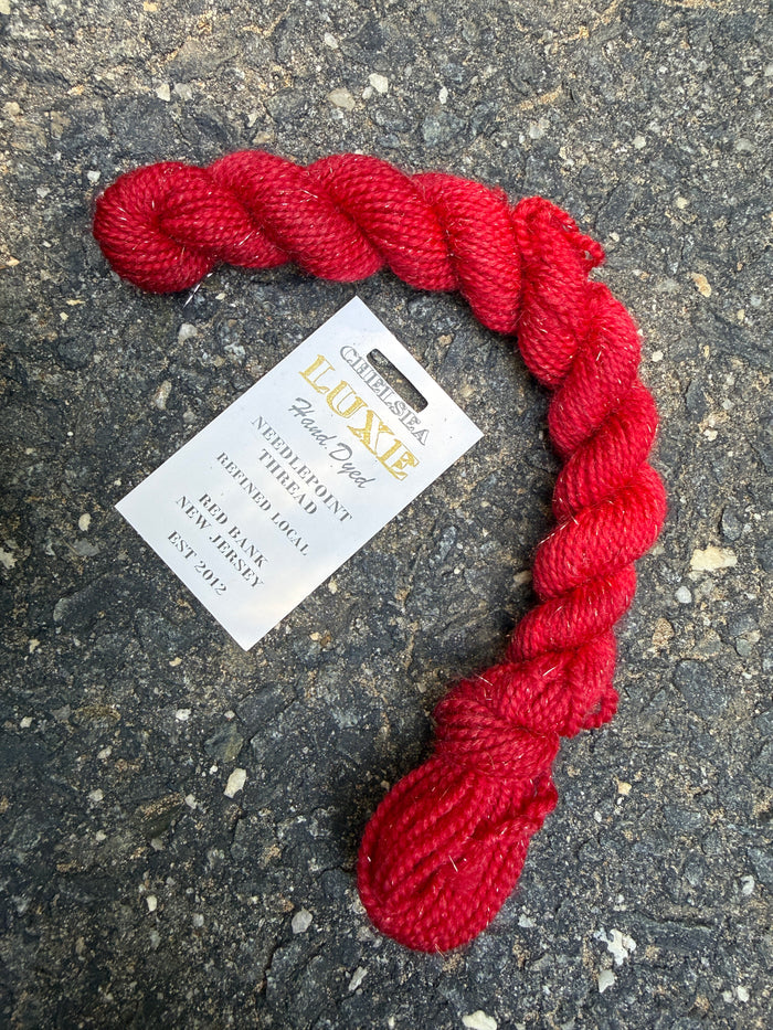 Chelsea Luxe Glitter Needlepoint Thread Heart-Beat