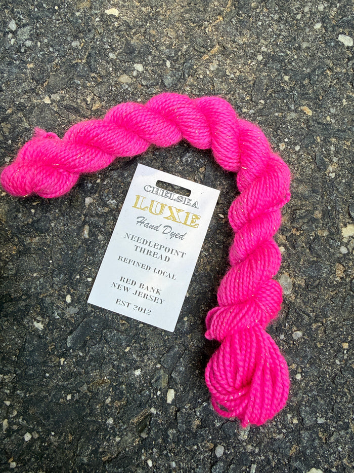 Chelsea Luxe Glitter Needlepoint Thread Hot 2 Trot