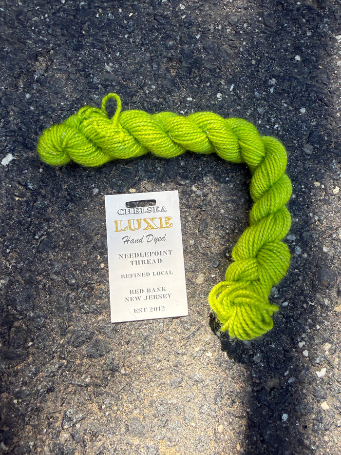 Chelsea Luxe Glitter Needlepoint Thread Key Lime