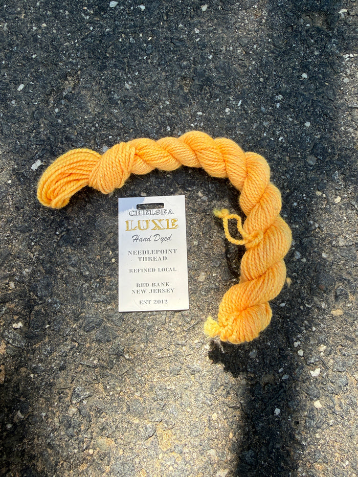 Chelsea Luxe Glitter Needlepoint Thread Tangerine