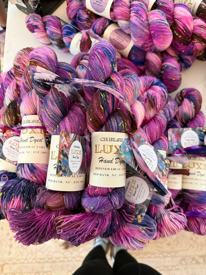 Chelsea Luxe Neon Sprinkle Tweed Custom Yarncentrick Colorway