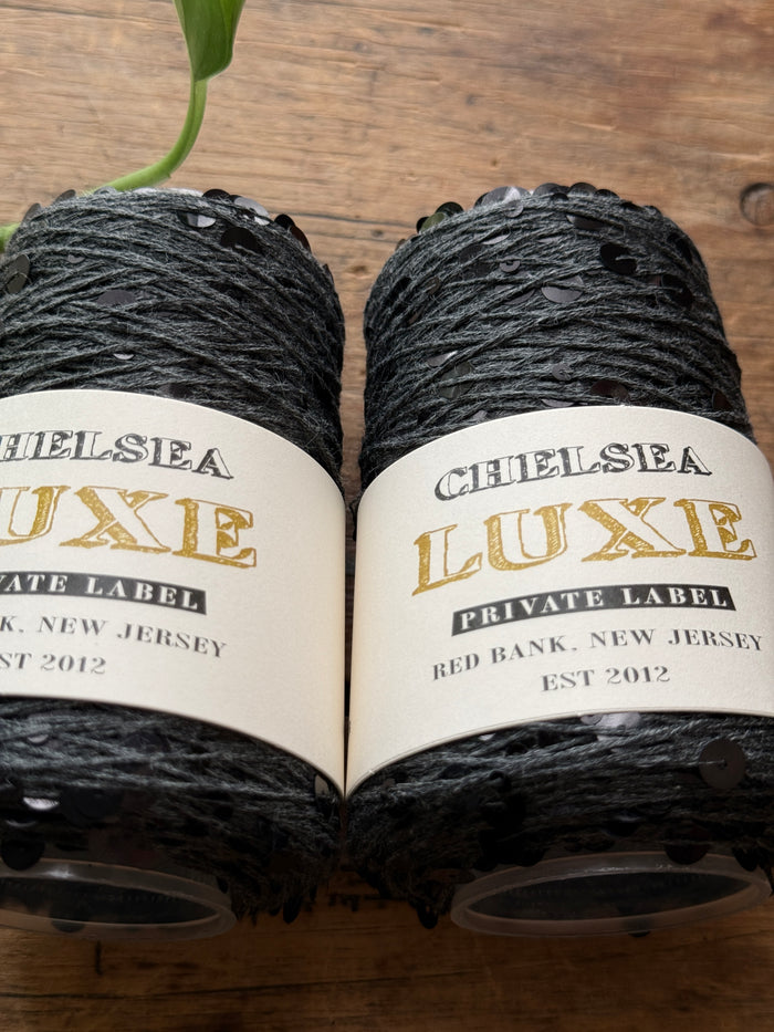 Chelsea Luxe Private Label Starlight Charcoal Heather/Onyx Sequins