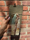 Chelsea Notes Passport Leather Journal Color Taupe Croc with HEART Charm