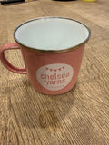 Chelsea Yarns Cozy Cabin Pink Campfire Mug