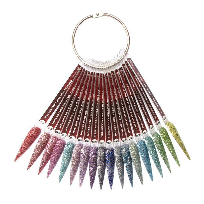 Color Swatch - Cosmic Glitter Collection CG 1 - 36