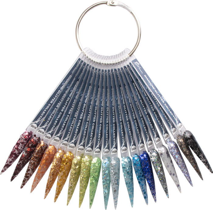Color Swatch - Diamond Glitter Collection DG 1 - 36