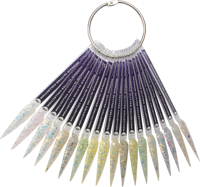 Color Swatch - Mermaid Glitter Collection MG 1 - 36