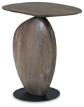 Cormmet Brown / Black Accent Table