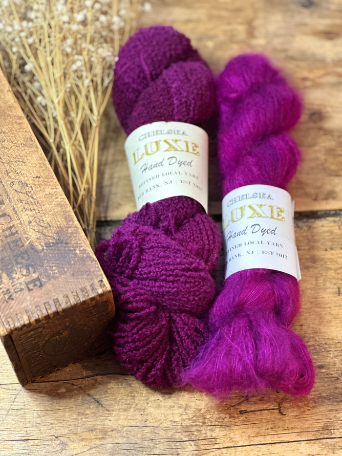Cozy Cardi Sweater Kit Color Way Very Berry