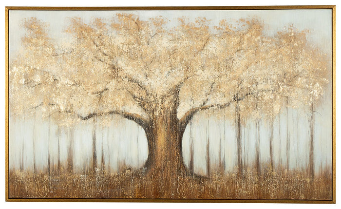 Dalewick Brown / Gray / Gold Finish Wall Art