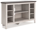 Dorrinson Two-tone Corner TV Stand/Fireplace OPT