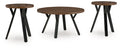 Elbrynn Brown / Black Occasional Table Set