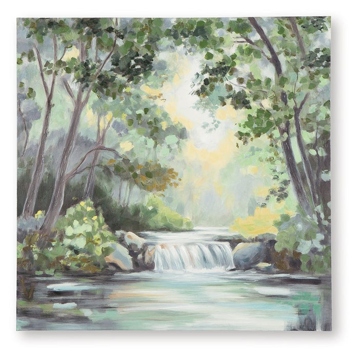Evermaddick Green / Gray / White Wall Art