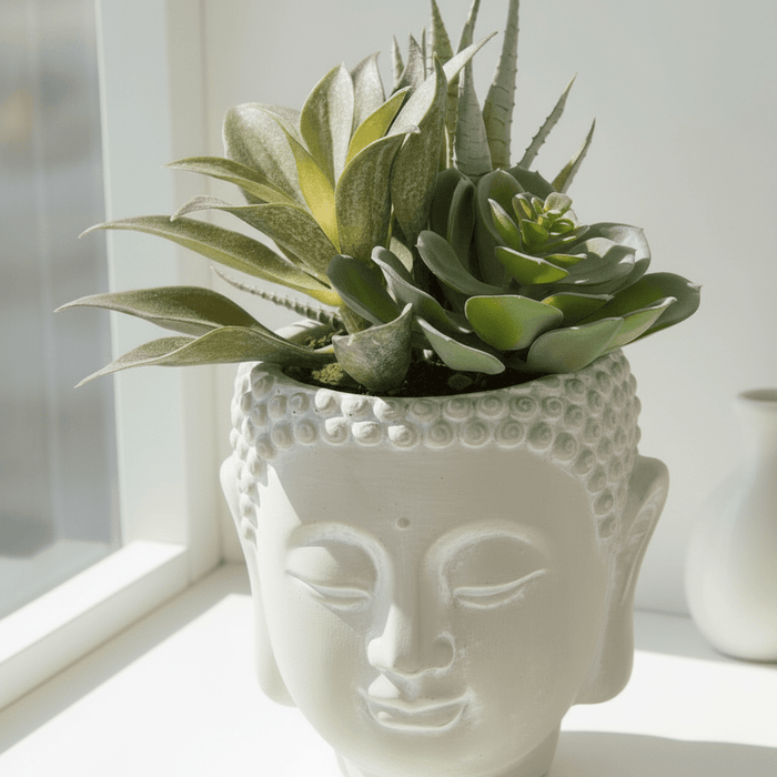 Fiori Buddha Pot Mixed Succulent