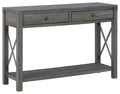 Freedan Grayish Brown Console Sofa Table