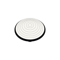 Fresnellinse weiß inkl. Haltering GEORGE HV von GRAU B2C mit präziser Kreisstruktur für modernes Lichtdesign und innovative Lichtstreuung