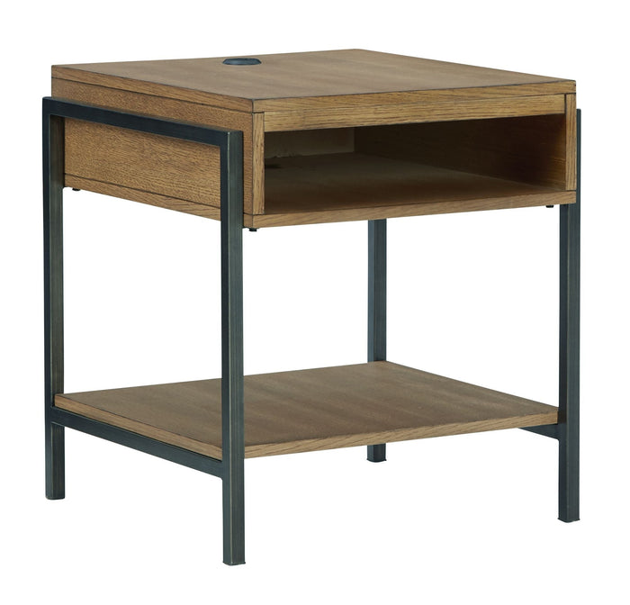 Fridley Brown / Black Rectangular End Table