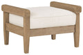 Gerianne Brown Ottoman With Cushion