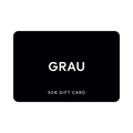 Elegante GRAU Gutschein - Gift Card im minimalistischen Design, ideal für Design- und Lichtliebhaber von GRAU.