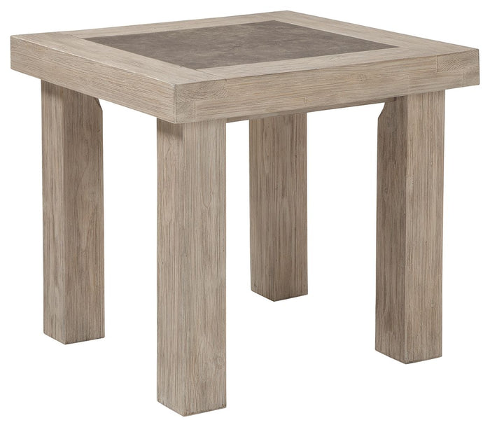 Hennington Light Brown Rectangular End Table