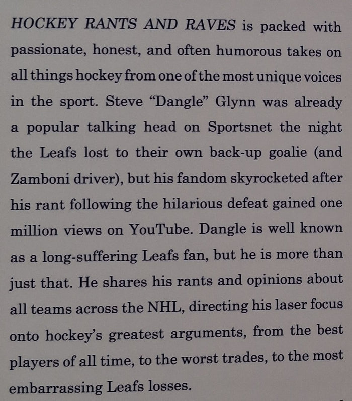 HOCKEY RANTS & RAVES - Steve Glynn