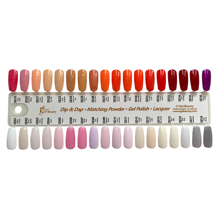 iGel Dip & Dap Color Chart 1-247